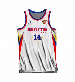 Sublimated Basketball Jersey White